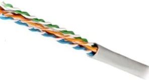 Кабель INTERLAN24 U/UTP 5E 4P СCА PVC (IN24-U/UTP04-5e,ССA PVC) 24AWG, 305m омедненный