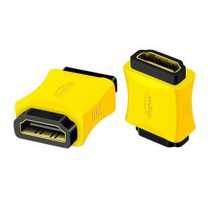 Переходник HDMI F/F, (мама-мама) желтый