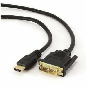Кабель соединительный HDMI-DVI 1,8м Gembird\Cabelexpert CC-HDMI-DVI-6 1.8м, черный, Single Link, п