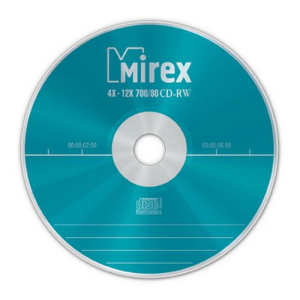 Диск CD-RW 700MВ 4x-12х Mirex в конверте