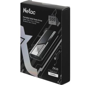 Внешний накопитель SSD 500Гб Netac USB-C 500GB NT01ZX10-500G-32BK ZX10 1.8" черный