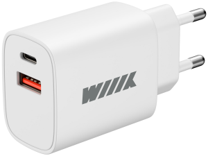 Зарядное устройство Wiiix UNN-4-2-03-QCPD 20W 3A (PD+QC) USB-C/USB-A белый