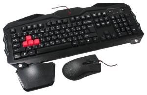 Клавиатура и мышь A4 Bloody B2100 (Q210+Q9) черный USB Multimedia Gamer