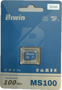 Карта памяти MicroSD 32Гб Biwin MS100 MicroSDXC