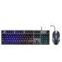 клавиатура и мышь oklick 500gm с подсветкой usb multimedia led (1546797)