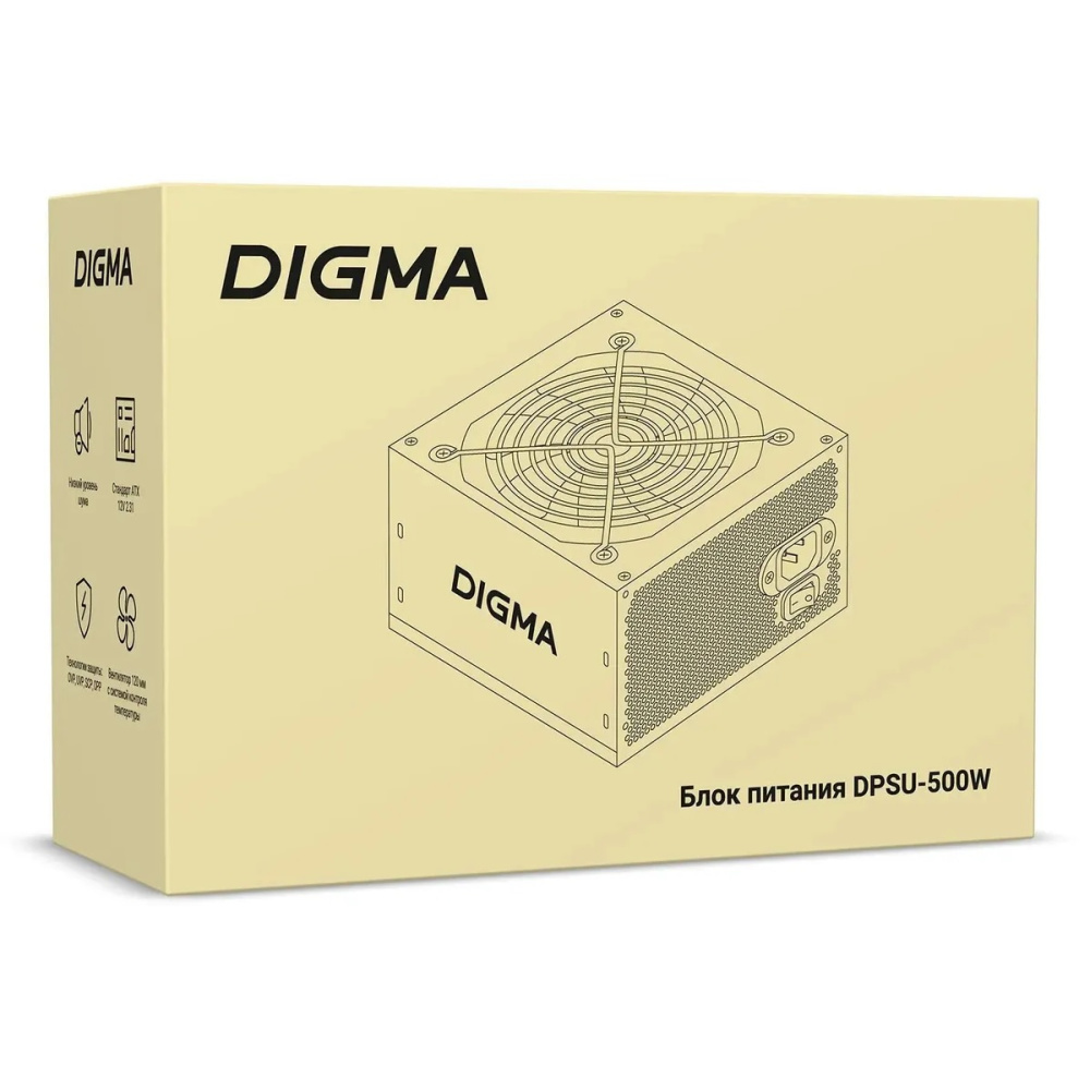 блок питания digma dpsu-500w atx 500w