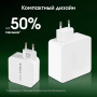 зарядное устройство digma pro dpw10b dpw1b0g012wh 100w 5a (pd+qc) 2хusb-c/usb-a универсальное белый 