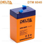 аккумулятор 6v/4,5ah, delta dtm 6045