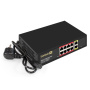 коммутатор неуправляемый exegate edes-1010d.8poe-96w (10-портовый utp 10/100 base-tx: 8 портов ieee 