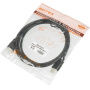 кабель соединительный hdmi-hdmi 1м high speed позолоч.конт. черный