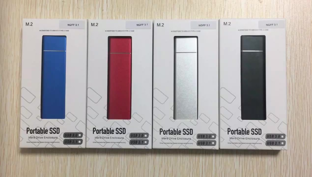 мобил рек внешний для ssd m.2 ngff sata type-с 3.1, usb 3.0,  алюминий