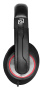 наушники с микрофоном oklick hs-l390g dragon черный/красный 1.8м мониторные (1100413) разъем 3,5мм