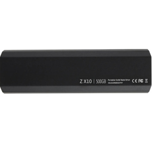 внешний накопитель ssd 500гб netac usb-c 500gb nt01zx10-500g-32bk zx10 1.8" черный