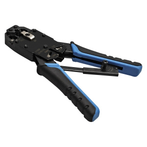 инструмент exegate ex-t2008r для обжима rj-45, rj-11/12 (с храповым механизмом, прямой ход обжимки)