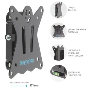 кронштейн kromax casper-100 black