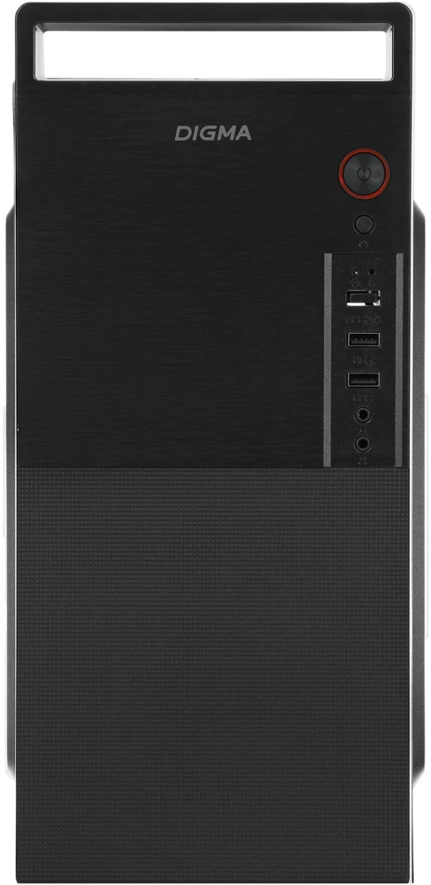 корпус digma dc-matx101-u2 черный matx без блока питания
