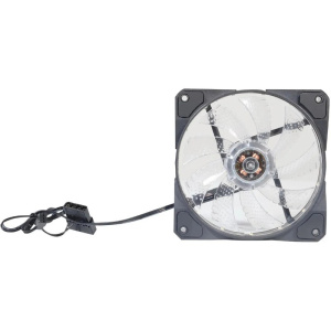 кулер оклик og-cf120rgb2-bk rgb 120х120x25 черный 3-pin 4-pin (molex) ret