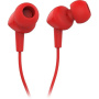 наушники jbl c100si red внутриканальные, 20 гц - 20000 гц, 16ω, проводные, кабель - 1.2 м разъем 3,5