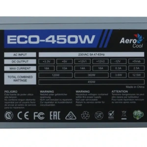 блок питания aerocool eco-450w