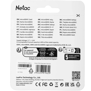 карта памяти microsd 16гб netac nt02p500stn-016g-s p500