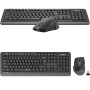 беспроводная клавиатура и мышь a4tech fstyler fgs1035q черный/серый бесшумная usb