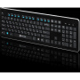 клавиатура oklick 870s черный usb беспроводная slim multimedia 368218