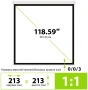 экран настенный cactus wallscreen cs-psw-213x213 1:1 настенно-потолочный 213x213 рулонный белый