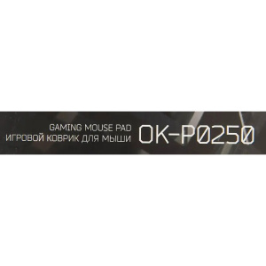 коврик oklick ok-p0250 мини черный 250x200x3мм