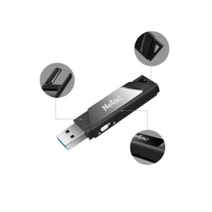 флешка usb 256гб netac u336 nt03u336s-256g-30bk usb3.0 черный