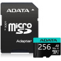 карта памяти microsd 256гб a-data ausdx256gui3v30sa2-ra1 premier pro + adapter