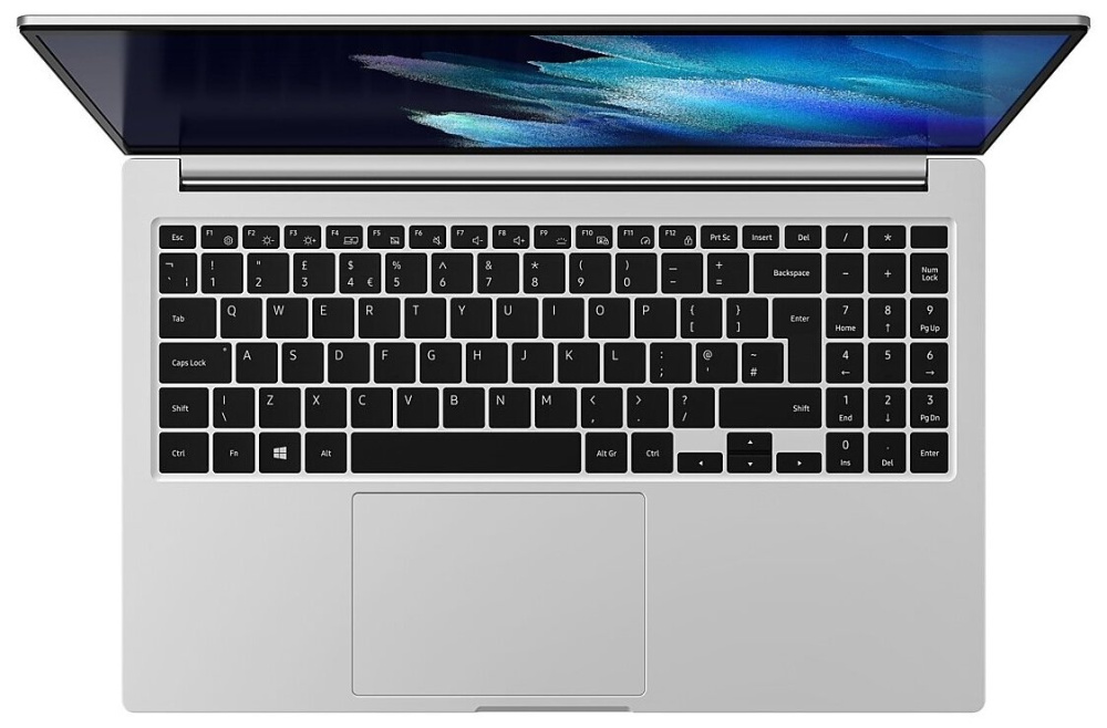 ноутбук samsung galaxy book np750 i5 1135g7/8gb/ssd256gb/15.6"/ips/fhd/w11proml64/silver np750xda-kd