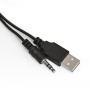 акустическая система 2.0 exegate disco 140 black (питание usb, 2х3вт (6вт rms), 100-20000гц, черный,