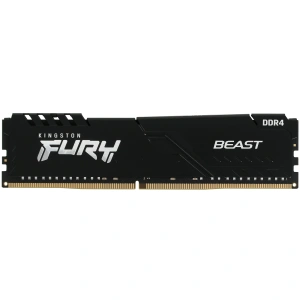 оперативная память 16гб ddr4 kingston 3200mhz kf432c16bb/16  fury beast black gaming
