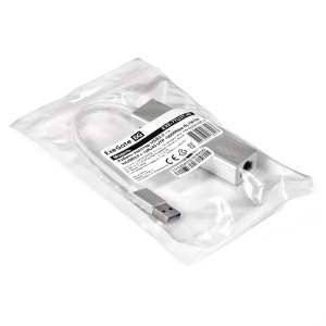 кабель-адаптер exegate exe-77u3t-45 (usb3.0 --> 3xusb3.0 + 1xrj45 utp 1000mbps rtl8153, корпус алюми