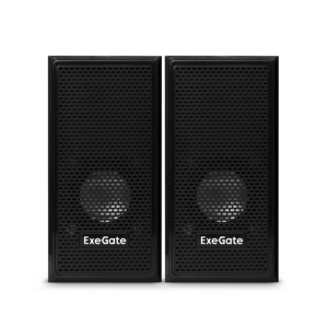 акустическая система 2.0 exegate tango 312 (питание usb, 2х3вт (6вт rms), 80-20000гц, темное дерево,