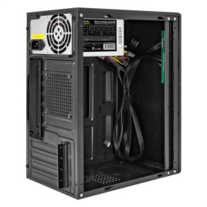корпус minitower exegate baa-408-aaa400 (matx, бп aaa400 с вент. 8см, 2*usb, hd audio, черный)
