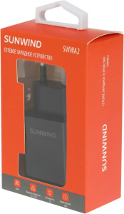 зарядное устройство sunwind swwa2 20w 3a (pd) usb-c черный (swwa2h0100bk)