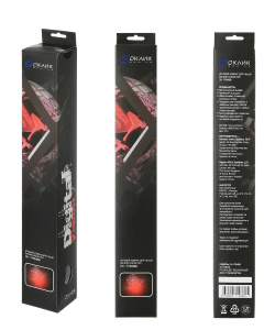 коврик оклик ok-fp0400 большой красный 400x320x2мм