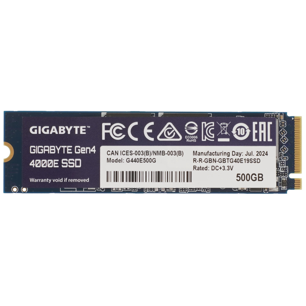 накопитель ssd 500гб gigabyte g440e500g pci-e 4.0 x4
