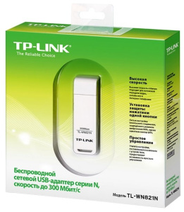 wi-fi адаптер tp-link tl-wn821n usb