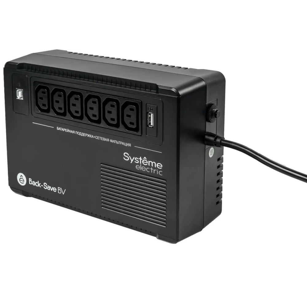 ибп systeme electriс bv bvse800i 480вт 800ва черный