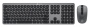 беспроводная клавиатура и мышь oklick 300m серый/черный usb slim (1488402)