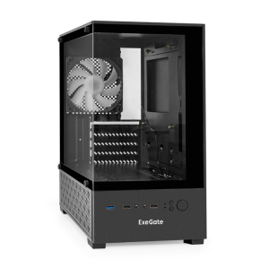 корпус minitower exegate i3 sea-npx850 (matx, бп 850npx, 2*usb+1*usb3.0, hd аудио, 1 rgb вент. 12см 
