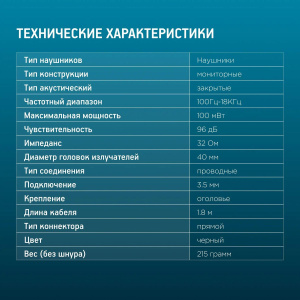 наушники oklick hp-m211v 1.8м черные проводные разъем 3,5мм