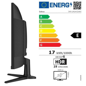монитор dahua dhi-lm24-e240c 23.6" va изогнутый fhd чер hdmi dp 240hz 350cd