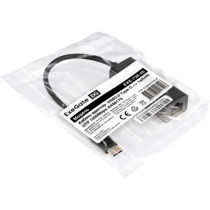 кабель-адаптер exegate exe-736-45 (usb3.0 type c --> 1xrj45 utp 1000mbps, axis chipset ax88179)
