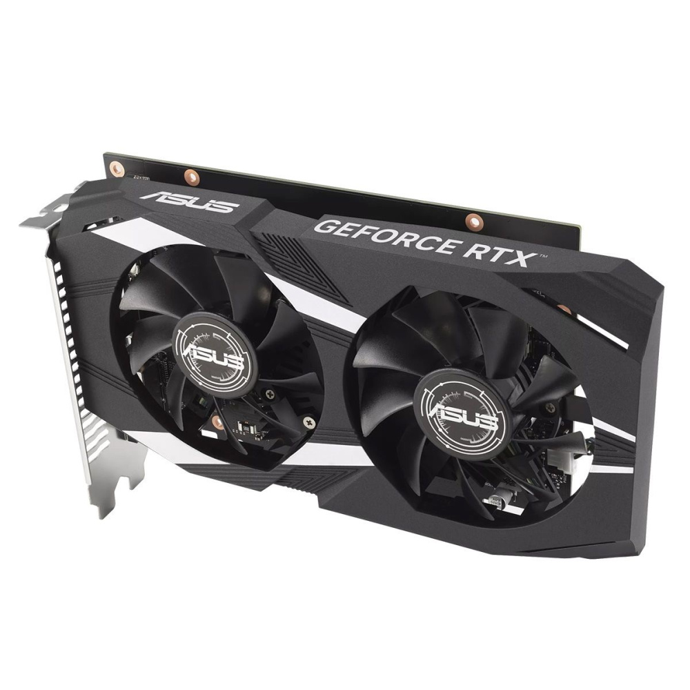 видеокарта asus rtx3050 dual oc dual-rtx3050-o6g 6gb gddr6 96bit dvi dp hdmi 2fan 