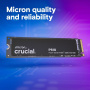 накопитель ssd m2 1tб crucial ct1000p510ssd8 nvme pci-e 5.0 x4  чтение до 11000 мб/с, запись до 9500