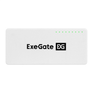 коммутатор неуправляемый exegate edgs-1008c (8-портовый гигабитный utp 10/100/1000 base-t, с функцие
