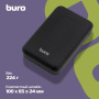 внешний аккумулятор buro t4-10000 10000mah 10w 2a 2xusb-a черный (t4-10000-bk)